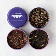 Load image into Gallery viewer, Purple Tea Trio Tin &amp; Spoon - Organic, Fair-Trade Tea Gift
