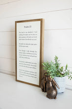 Load image into Gallery viewer, Psalm 23-Light Brown Frame
