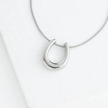 Load image into Gallery viewer, Horse Shoe Necklace in Silver
