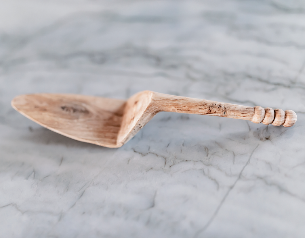 Hand Carved Wooden Spoon – Faye Pie Server
